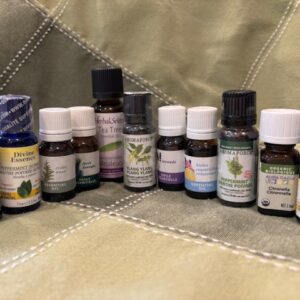 Various essential oil types and sizes