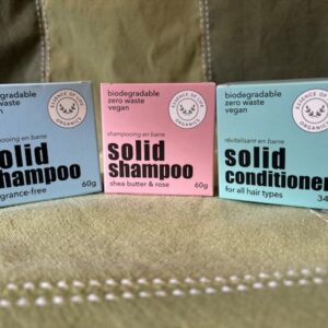 all essence of life solid shampoo & conditioner products