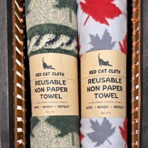 two rolls of non-paper towels made by Red Cat Cloth